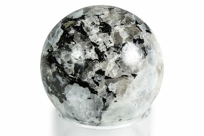1.5" Polished Rainbow Moonstone Sphere  - Photo 1